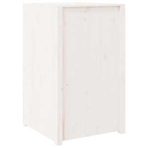 Ντουλάπι Κουζίνας Εξ. Χώρου MEPPEL Λευκό 55x55x92 εκ Μασίφ Ξύλο Πεύκου