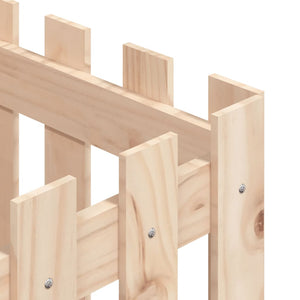 Ζαρντινιέρα με Σχέδιο Φράχτη 40 x 40 x 40 εκ. Μασίφ Ξύλο Πεύκου