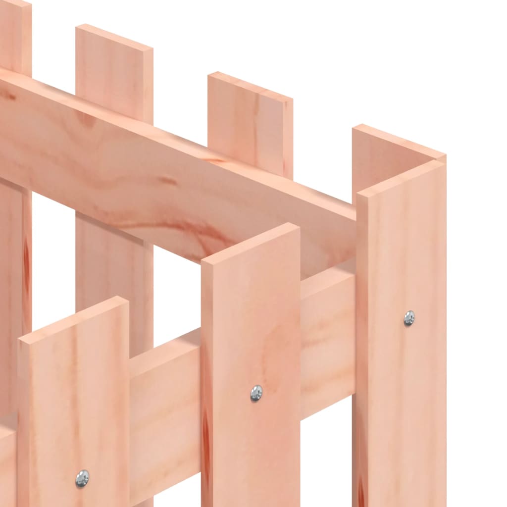 Ζαρντινιέρα με Σχ. Φράχτη 40x40x40 εκ. Μασίφ Ξύλο Ψευδοτσούγκας