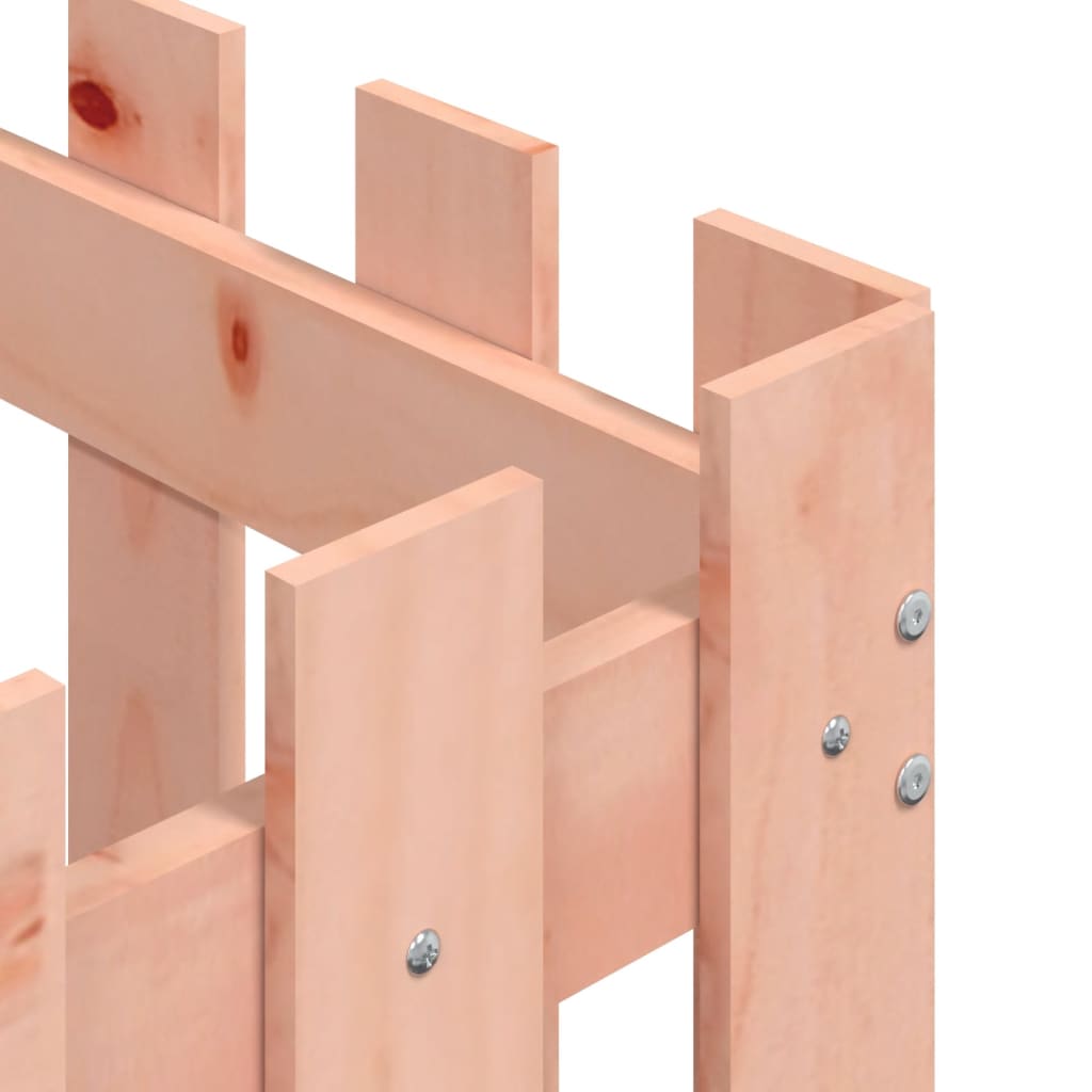 Ζαρντινιέρα με Σχ. Φράχτη 60x60x60 εκ. Μασίφ Ξύλο Ψευδοτσούγκας