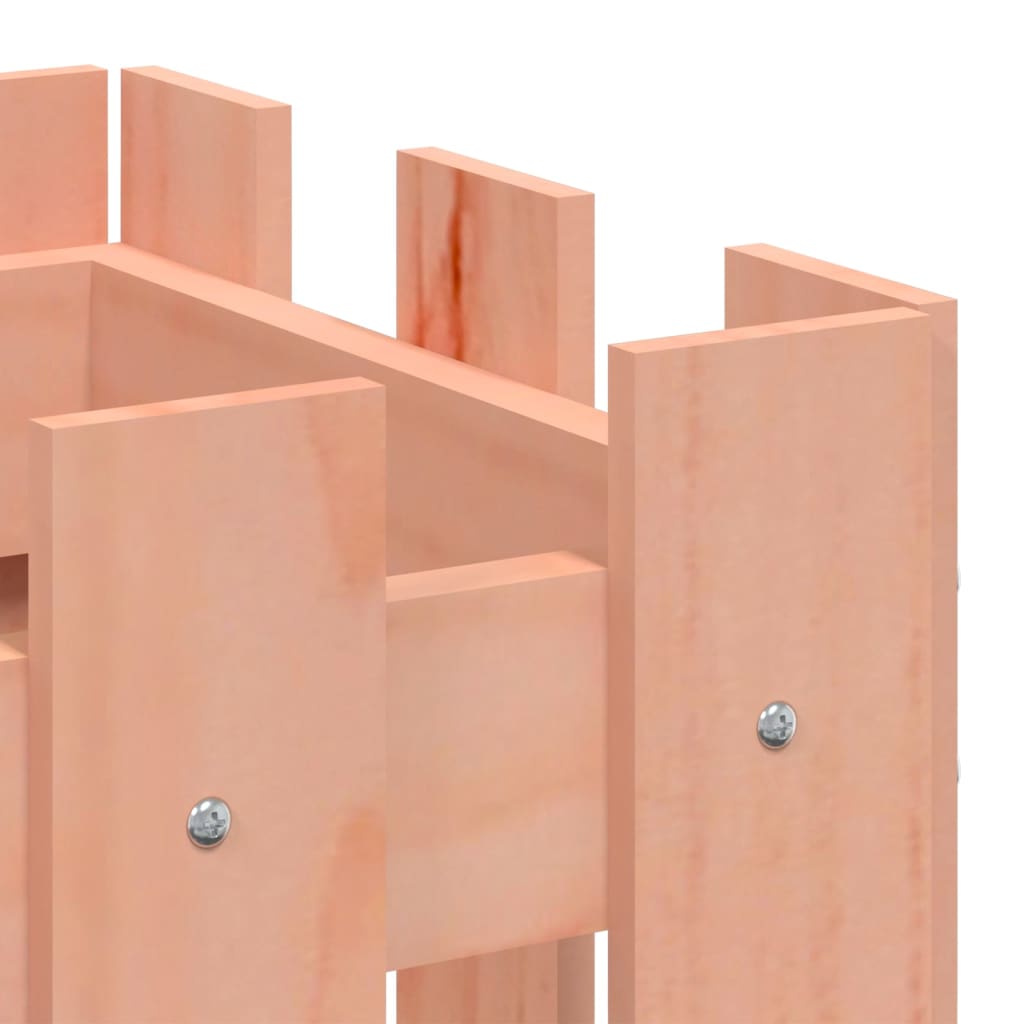 Ζαρντινιέρα με Σχ. Φράχτη 60x30x30 εκ. Μασίφ Ξύλο Ψευδοτσούγκας