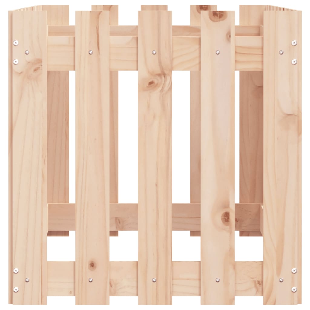 Ζαρντινιέρα Υπερυψωμένη Σχ Φράχτη 100 x 50 x 50 εκ. Μασίφ Πεύκο