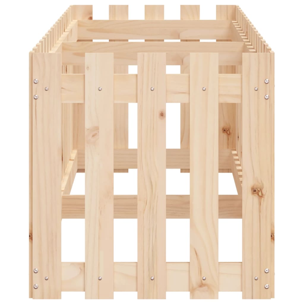 Ζαρντινιέρα Υπερυψωμένη Σχ Φράχτη 200 x 50 x 50 εκ. Μασίφ Πεύκο