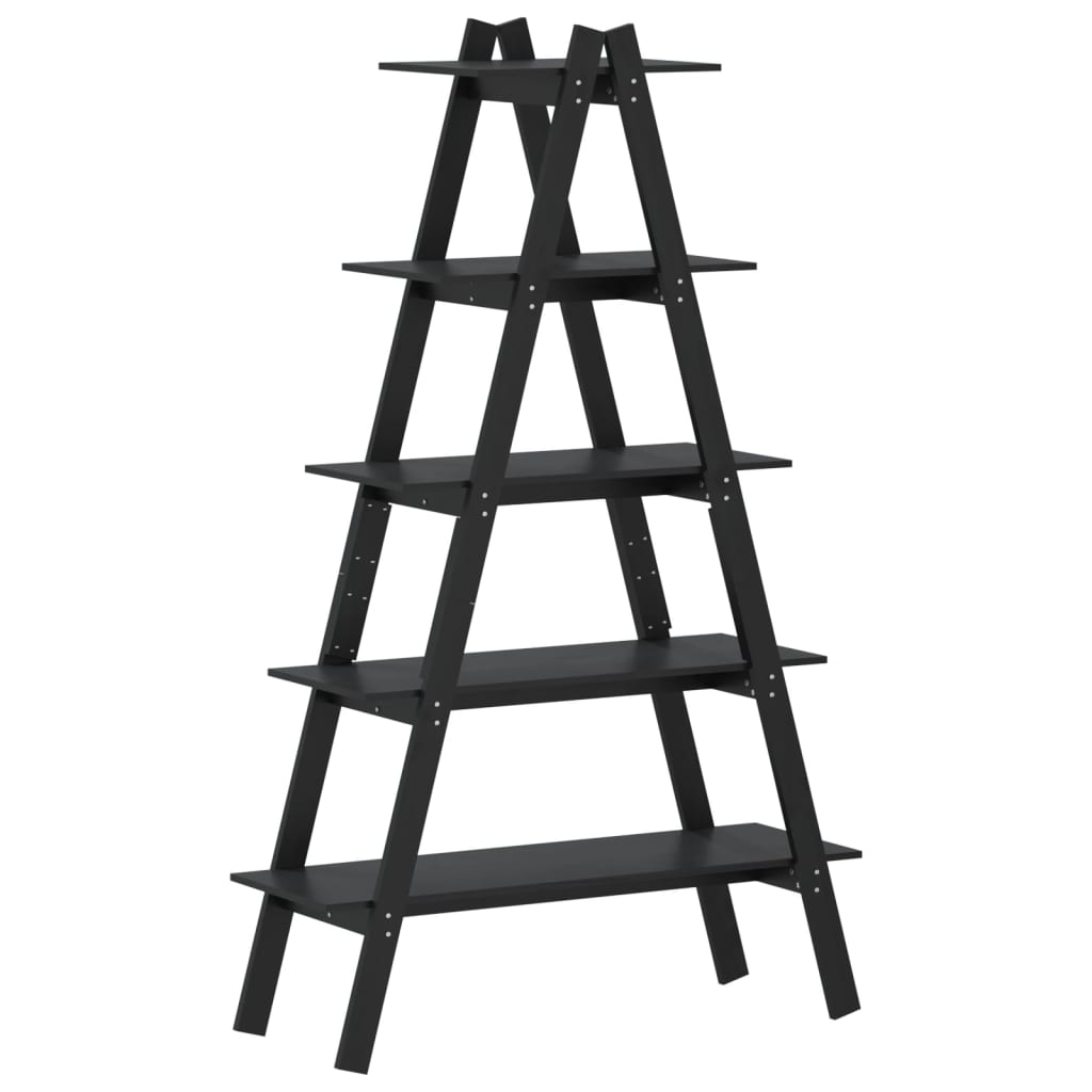 Ραφιέρα 5 Επιπέδων Σχήμα Α 110x40x180,5 εκ. Μασίφ Ξύλο Πεύκου