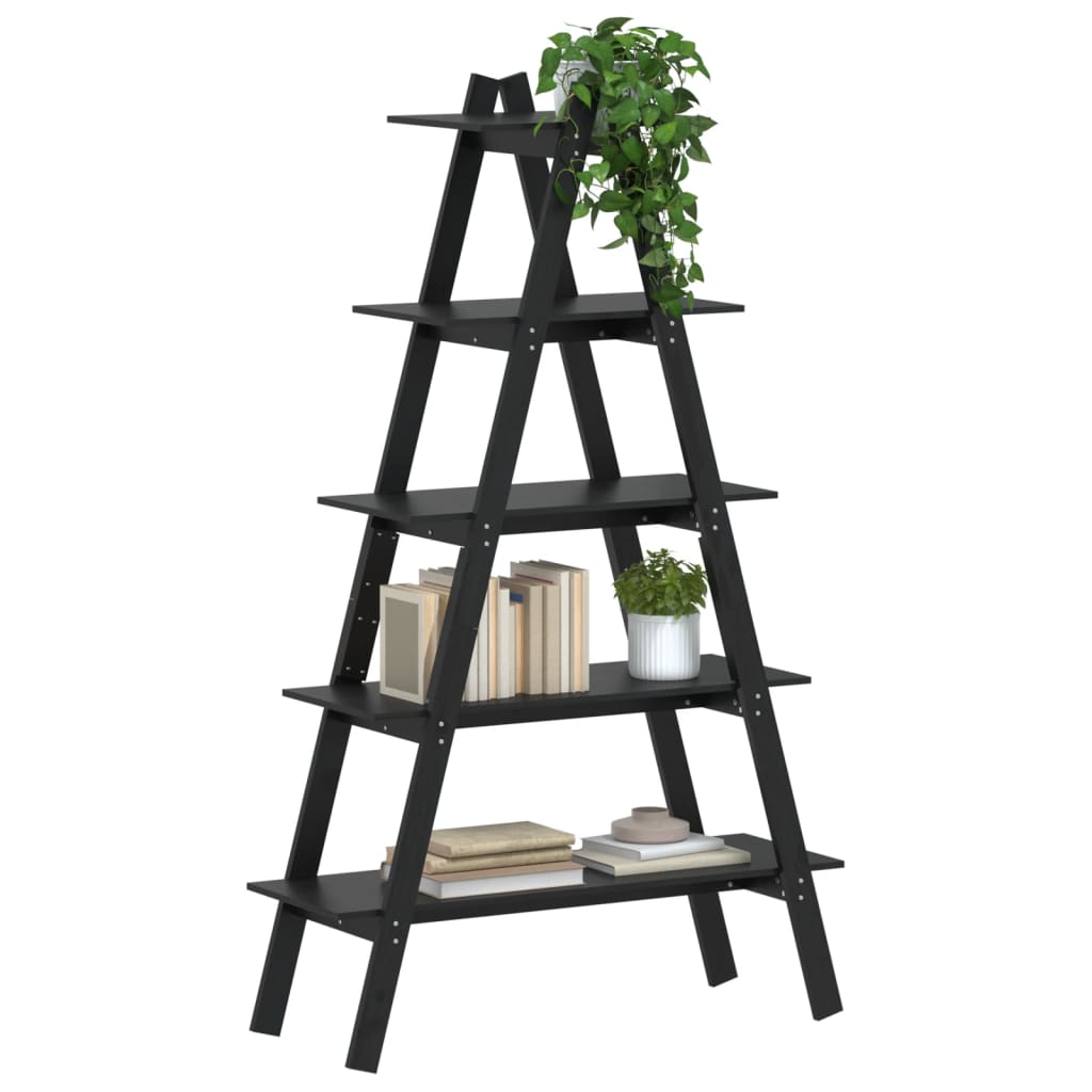 Ραφιέρα 5 Επιπέδων Σχήμα Α 110x40x180,5 εκ. Μασίφ Ξύλο Πεύκου
