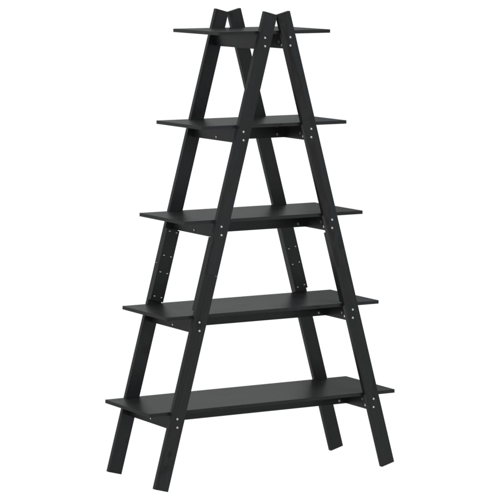 Ραφιέρα 5 Επιπέδων Σχήμα Α 110x40x180,5 εκ. Μασίφ Ξύλο Πεύκου