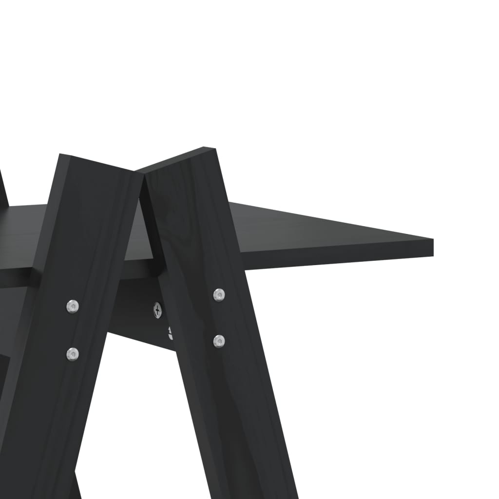 Ραφιέρα 5 Επιπέδων Σχήμα Α 110x40x180,5 εκ. Μασίφ Ξύλο Πεύκου