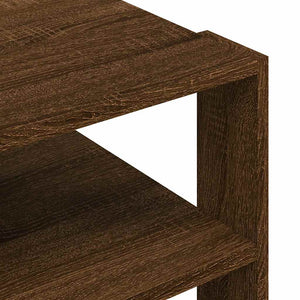 Τραπεζάκι Σαλονιού Καφέ Δρυς 58x58x40 εκ. Επεξ. Ξύλο