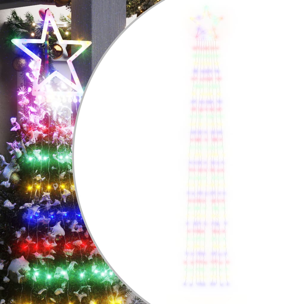 Φωτιστικό Χριστουγεννιάτικο Δέντρο 320 LED Πολύχρωμο 375 εκ.