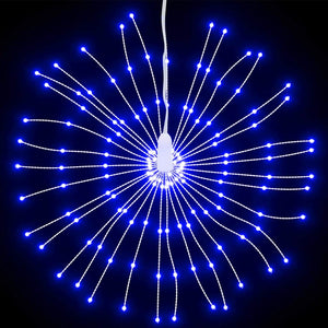 Φωτάκια Χριστουγεννιάτικα 4 Τεμ. 140 LED Μπλε 17 εκ.