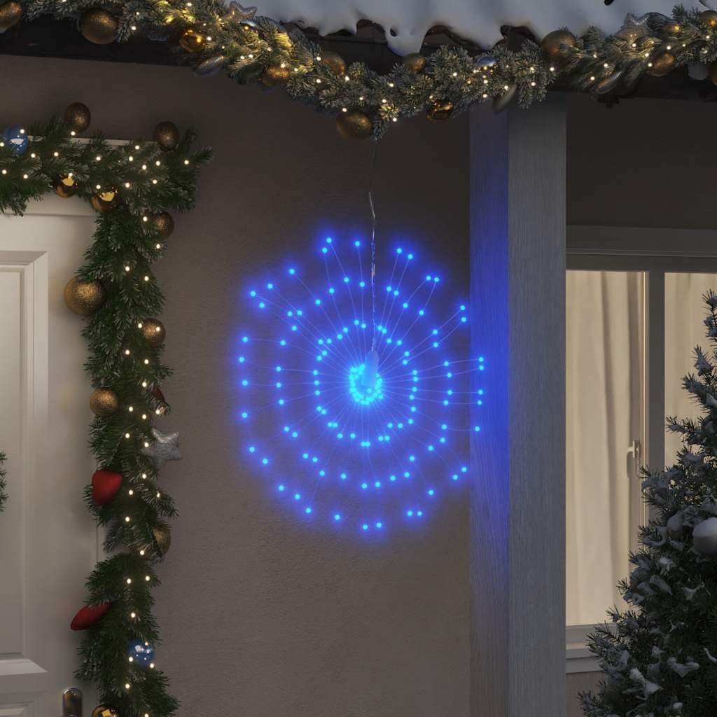 Φωτάκια Χριστουγεννιάτικα 4 Τεμ. 140 LED Μπλε 17 εκ.