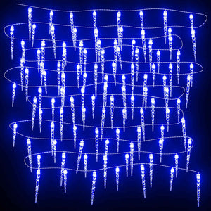 Φωτάκια Σταλακτίτες Χριστ. 200 LED Μπλε 20μ. από Ακρυλικό PVC