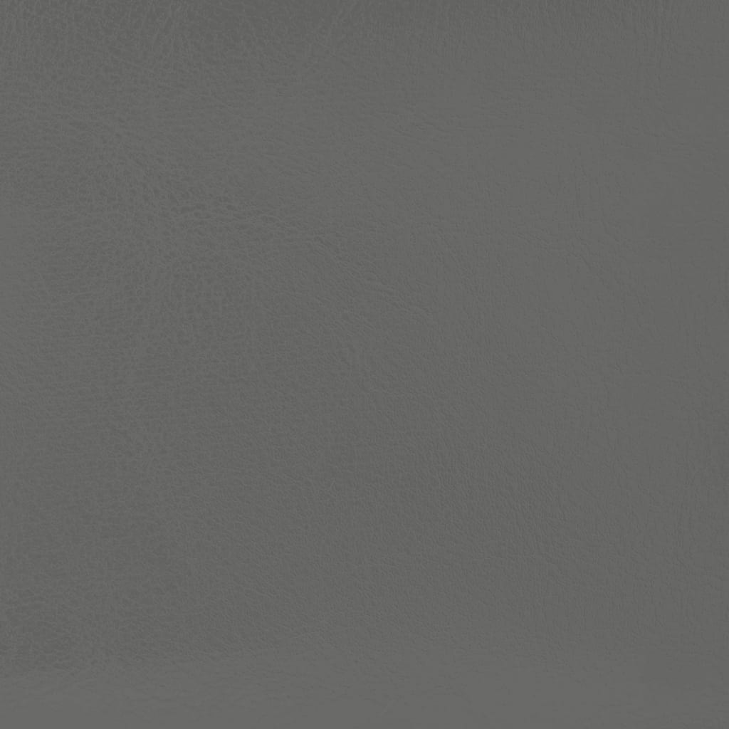 Πολυθρόνα Μπάρελ με Υποπόδιο Γκρι από Συνθετικό Δέρμα