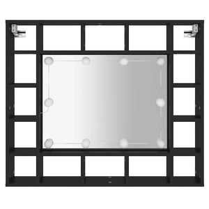 Έπιπλο Καθρέπτη LED Μαύρο 91 x 15 x 76,5 εκ. - Pakobazaar