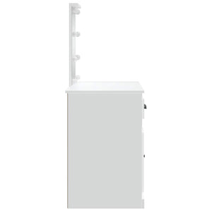 Μπουντουάρ με LED Φώτα Λευκό 90x42x132,5 εκ. - Pakobazaar