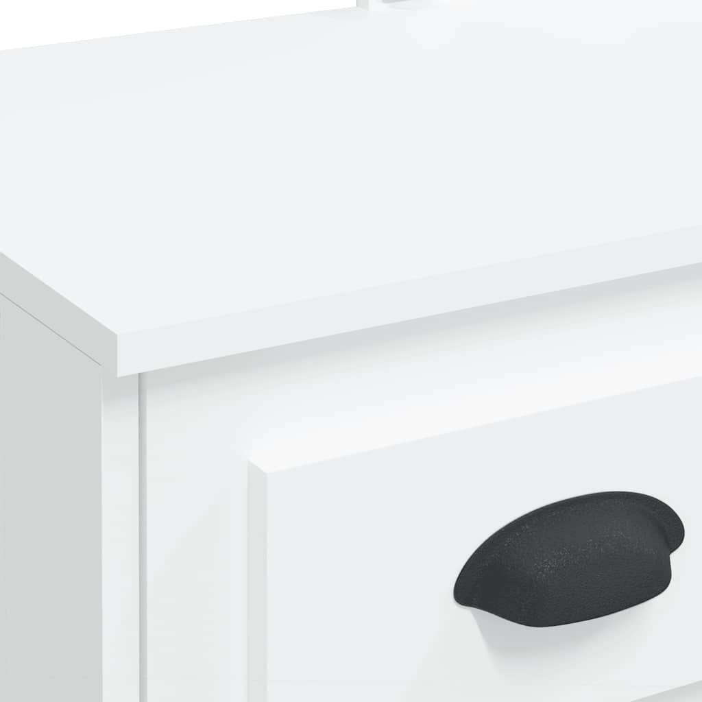 Μπουντουάρ με LED Φώτα Λευκό 90x42x132,5 εκ. - Pakobazaar
