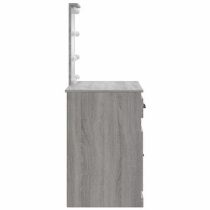 Μπουντουάρ με LED Φώτα Γκρι Sonoma 90x42x132,5 εκ. - Pakobazaar