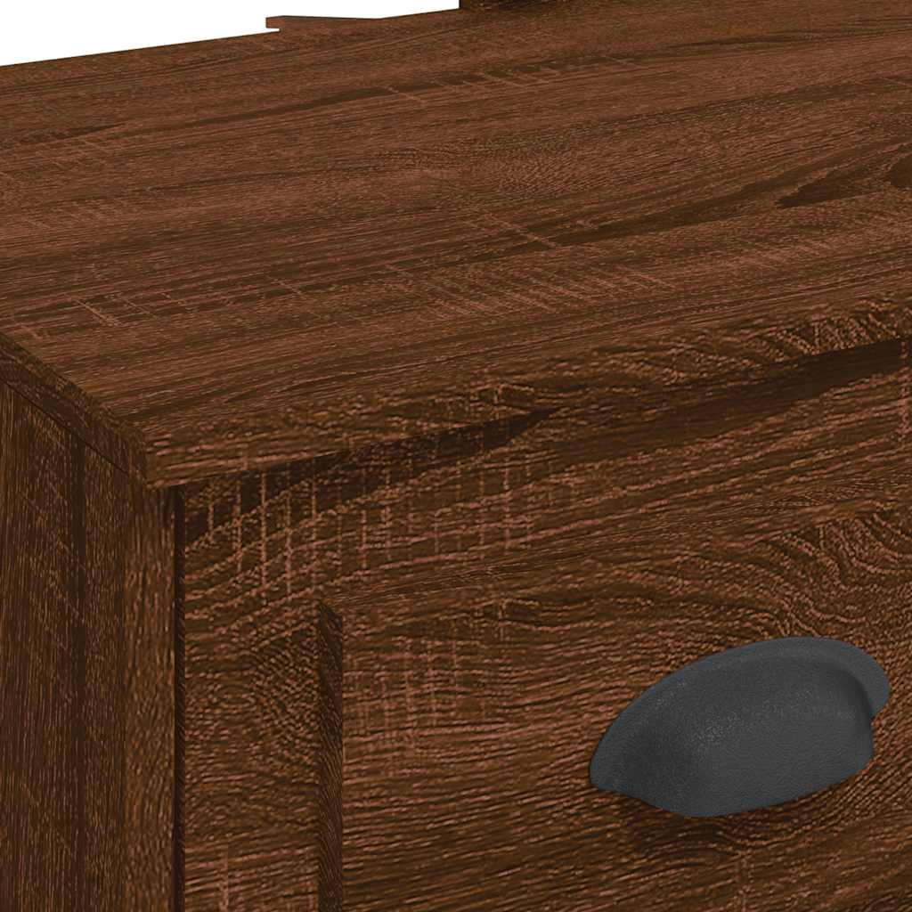 Μπουντουάρ με LED Φώτα Καφέ Δρυς 90 x 42 x 132,5 εκ. - Pakobazaar