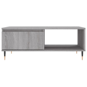 Τραπεζάκι Σαλονιού Γκρι Sonoma 90x60x35 εκ. Επεξεργασμένο Ξύλο