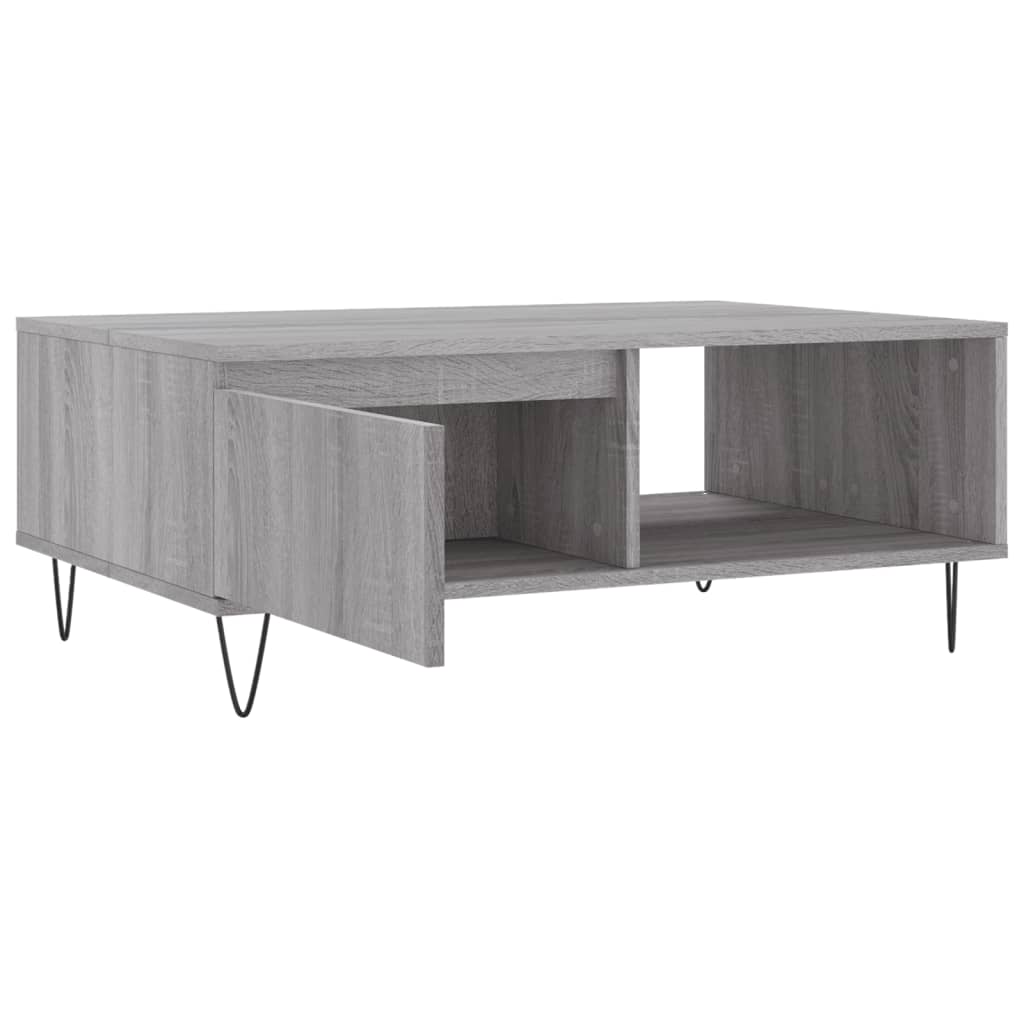 Τραπεζάκι Σαλονιού Γκρι Sonoma 90x60x35 εκ. Επεξεργασμένο Ξύλο