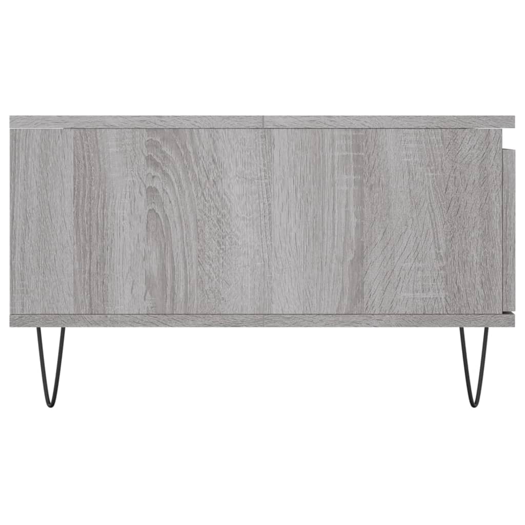 Τραπεζάκι Σαλονιού Γκρι Sonoma 90x60x35 εκ. Επεξεργασμένο Ξύλο