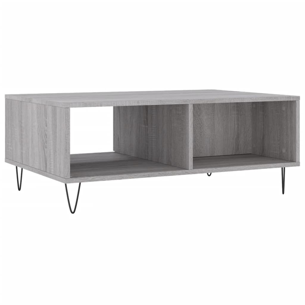 Τραπεζάκι Σαλονιού Γκρι Sonoma 90x60x35 εκ. Επεξεργασμένο Ξύλο