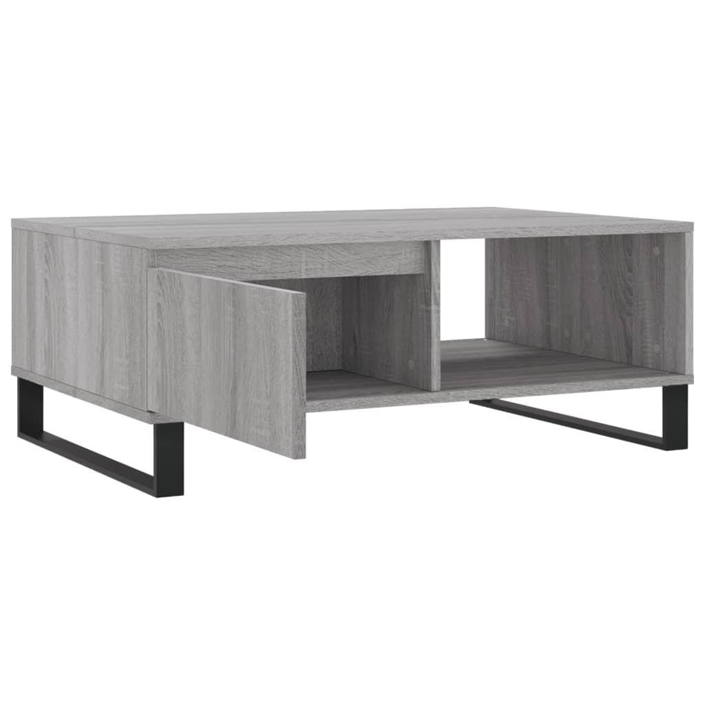 Τραπεζάκι Σαλονιού Γκρι Sonoma 90x60x35 εκ. Επεξεργασμένο Ξύλο - Pakobazaar