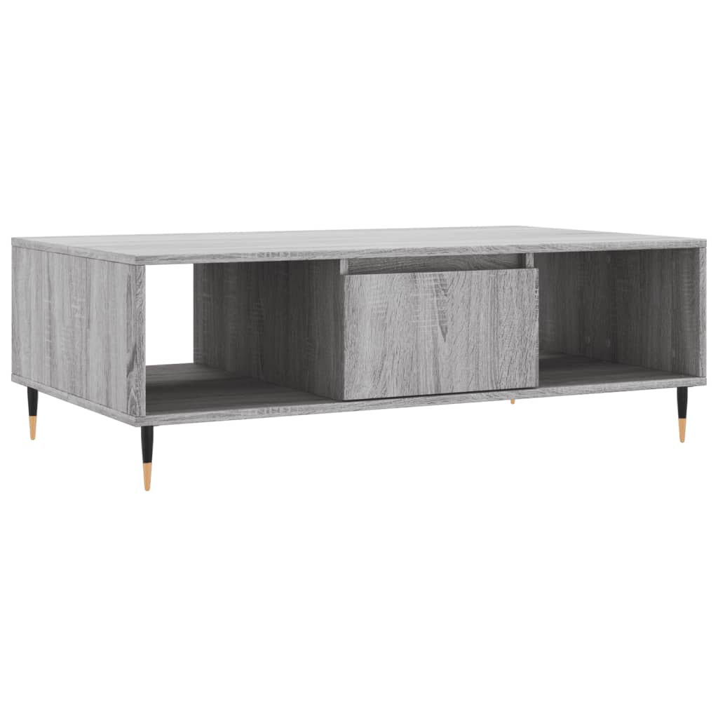 Τραπεζάκι Σαλονιού Γκρι Sonoma 104x60x35 εκ. Επεξεργασμένο Ξύλο