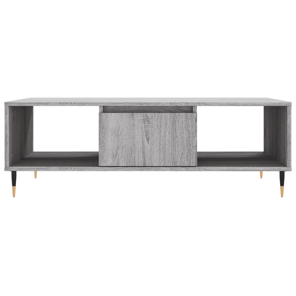 Τραπεζάκι Σαλονιού Γκρι Sonoma 104x60x35 εκ. Επεξεργασμένο Ξύλο
