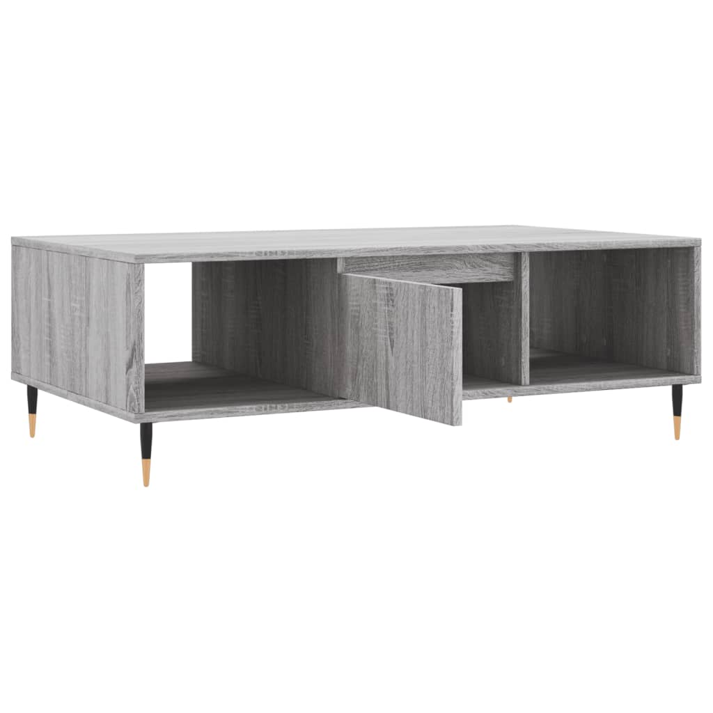 Τραπεζάκι Σαλονιού Γκρι Sonoma 104x60x35 εκ. Επεξεργασμένο Ξύλο