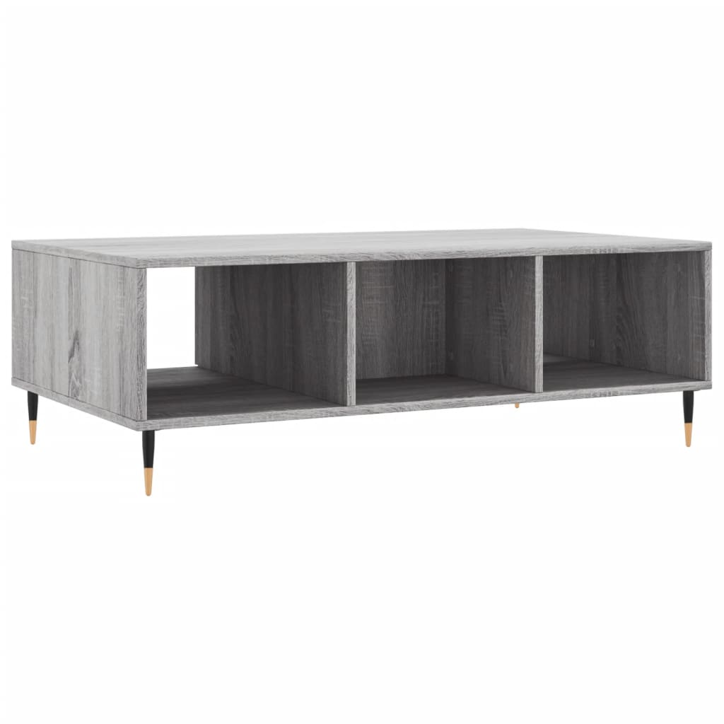 Τραπεζάκι Σαλονιού Γκρι Sonoma 104x60x35 εκ. Επεξεργασμένο Ξύλο