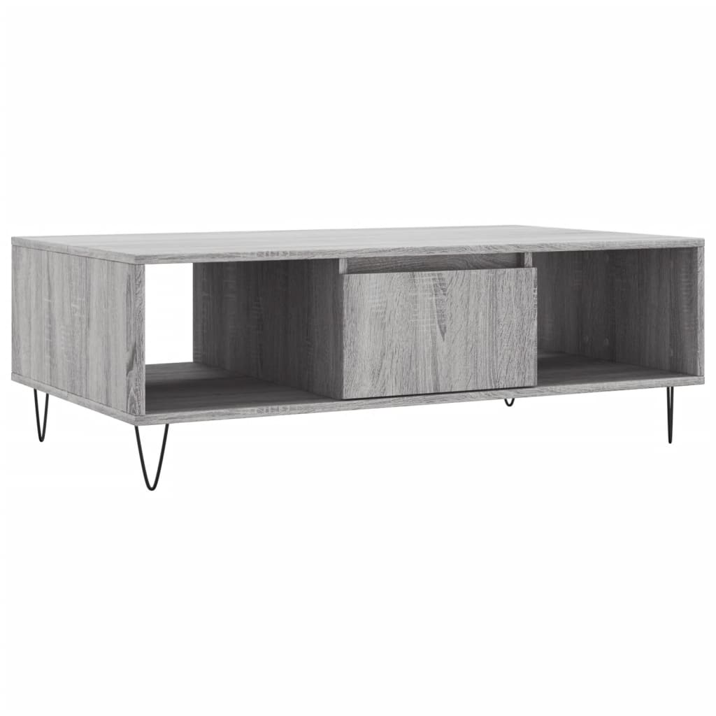 Τραπεζάκι Σαλονιού Γκρι Sonoma 104x60x35 εκ. Επεξεργασμένο Ξύλο