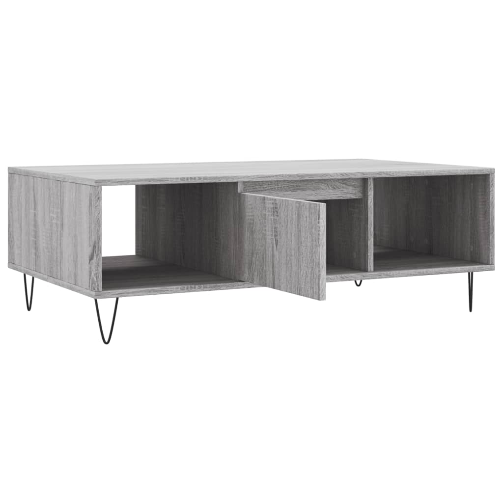 Τραπεζάκι Σαλονιού Γκρι Sonoma 104x60x35 εκ. Επεξεργασμένο Ξύλο