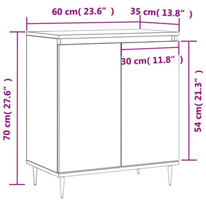 Ντουλάπι Καπνιστή Δρυς 60x35x70 εκ. από Επεξεργασμένο Ξύλο