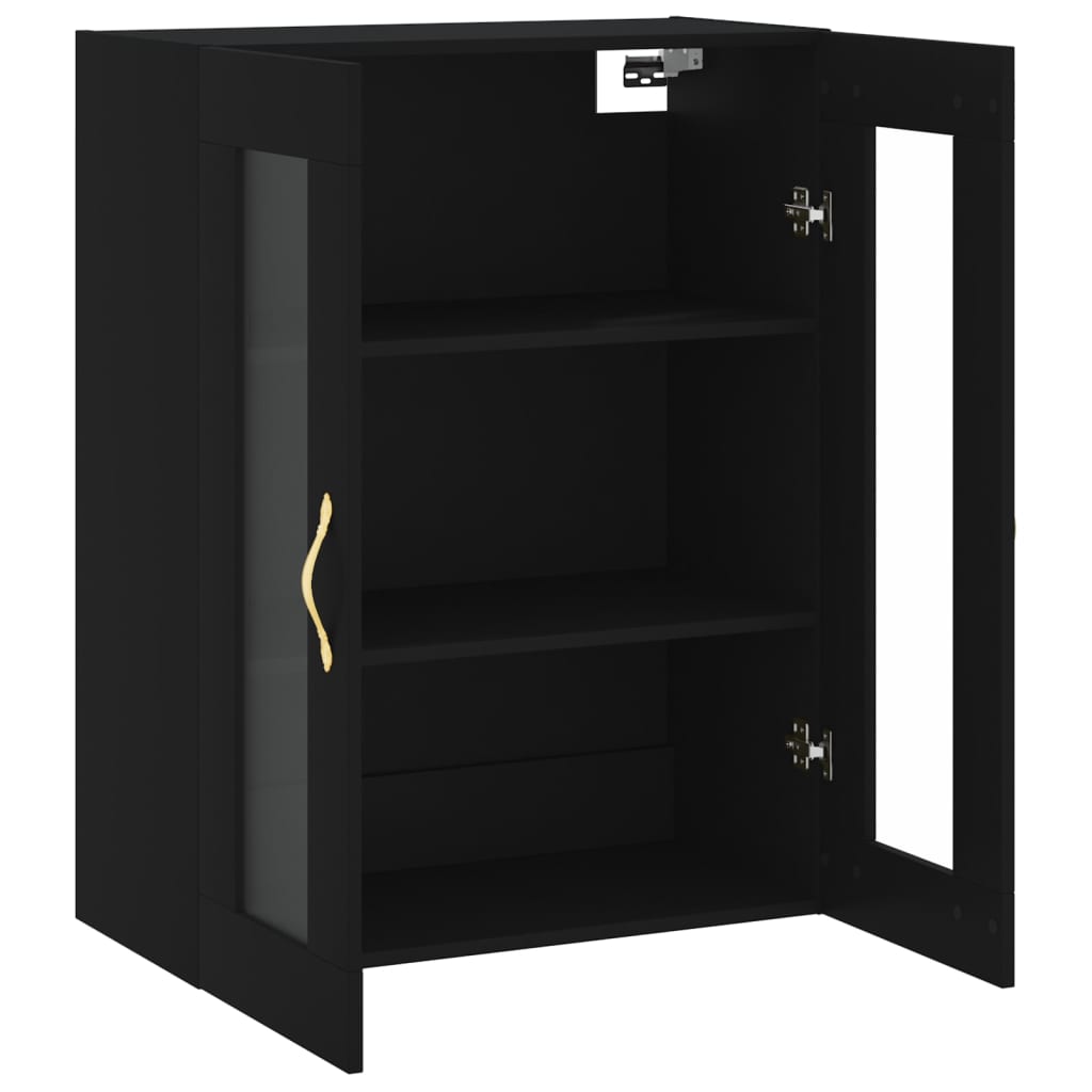 Ντουλάπι Τοίχου Μαύρο 69,5 x 34 x 90 εκ. - Pakobazaar