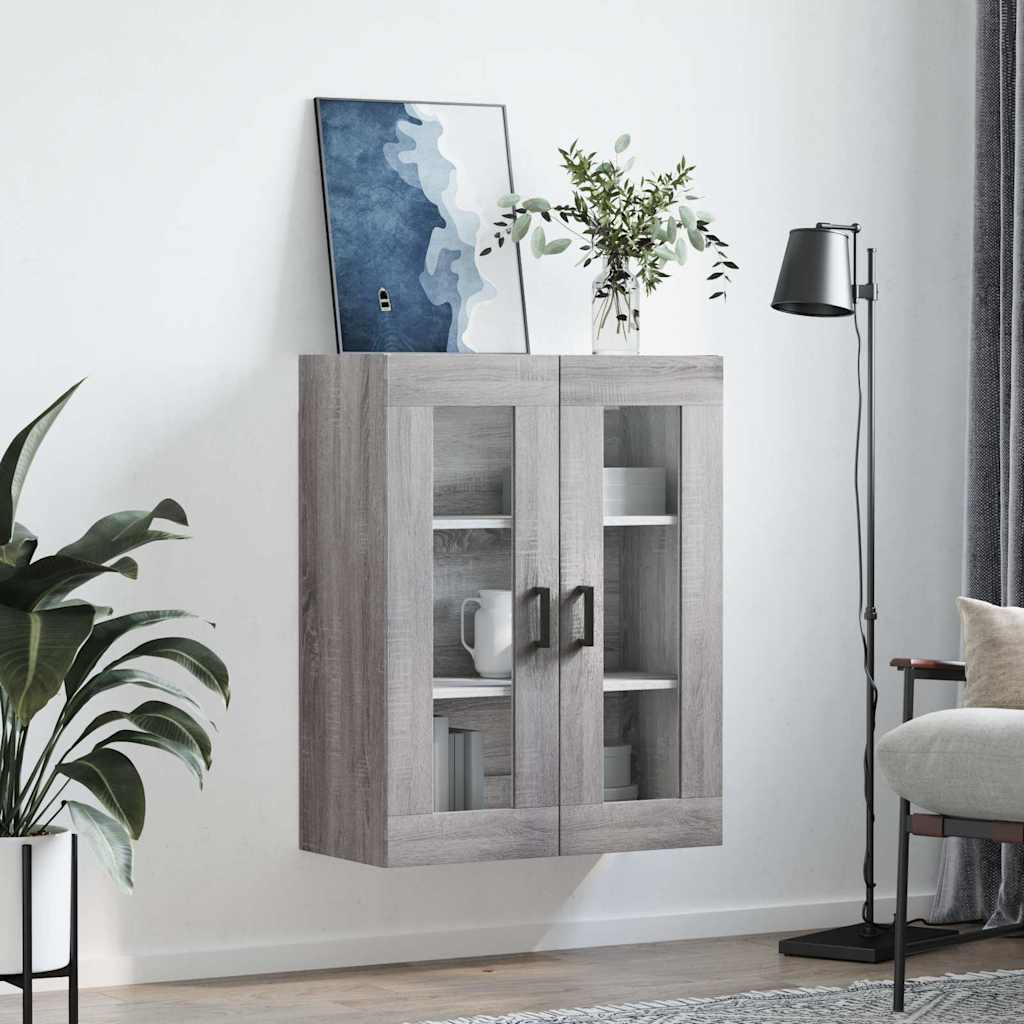 Ντουλάπι Τοίχου Γκρι Sonoma 69,5 x 34 x 90 εκ. - Pakobazaar