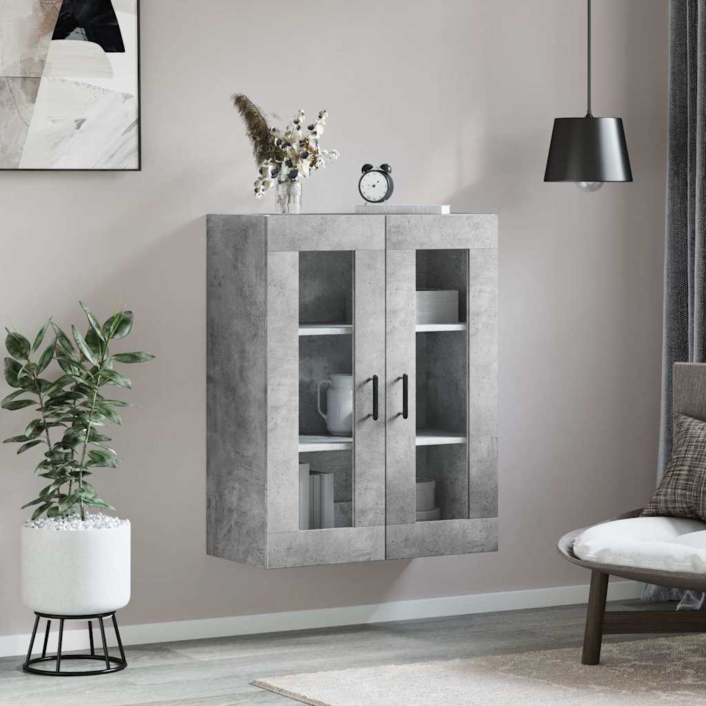 Ντουλάπι Επιτοίχιο Γκρι Σκυροδέματος 69,5 x 34 x 90 εκ. - Pakobazaar