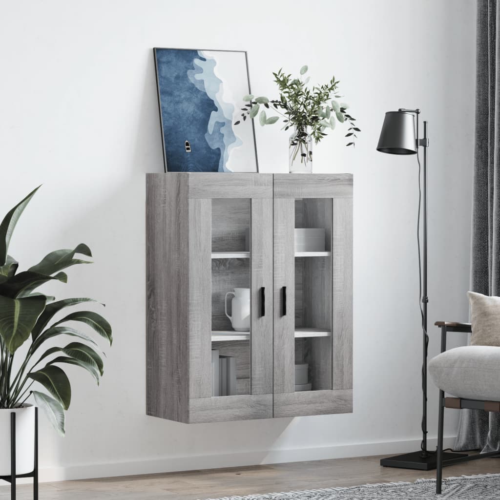 Ντουλάπι Τοίχου Γκρι Sonoma 69,5 x 34 x 90 εκ. - Pakobazaar