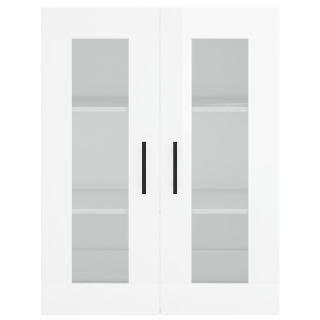 Ντουλάπι Τοίχου Γυαλιστερό Λευκό 69,5 x 34 x 90 εκ.