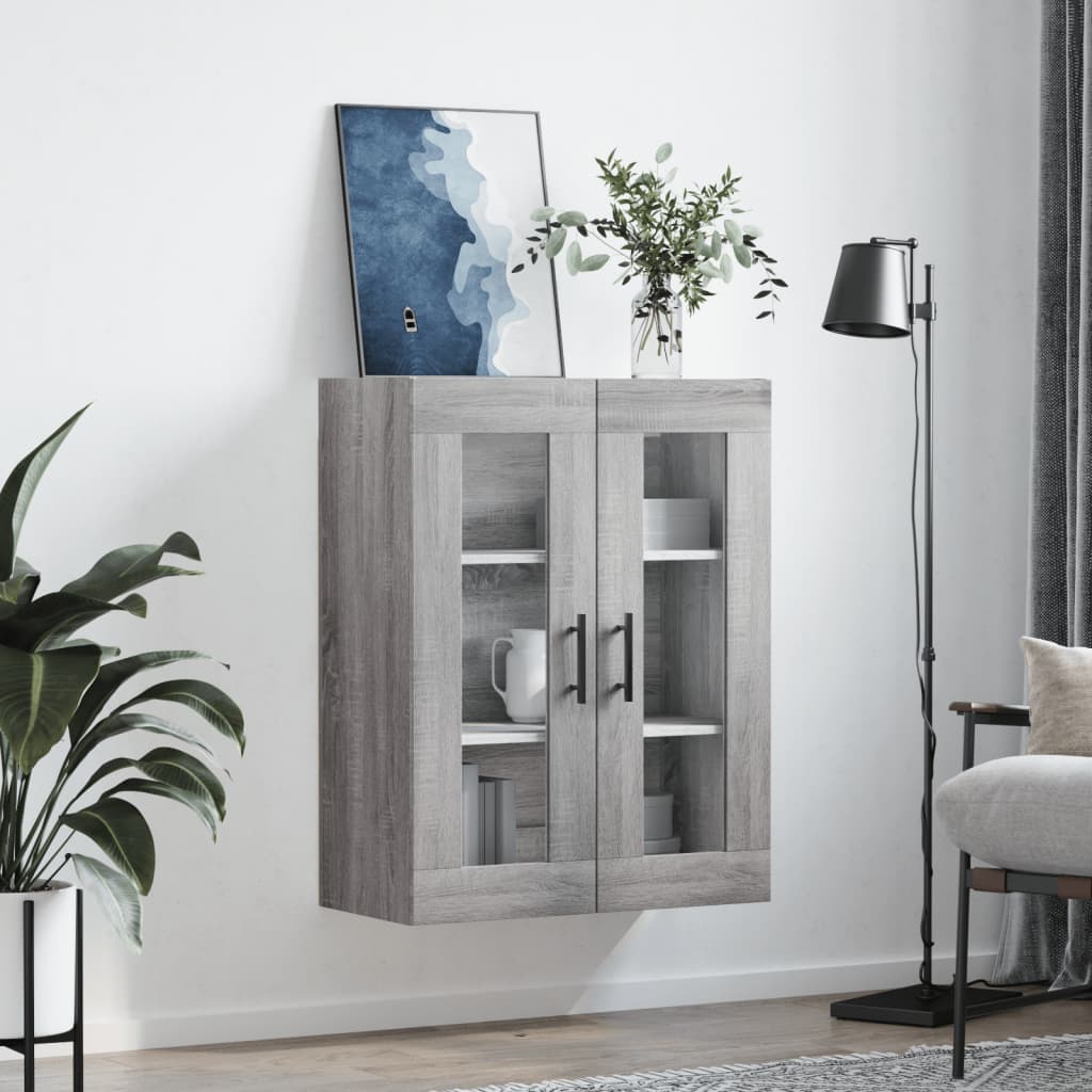 Ντουλάπι Τοίχου Γκρι Sonoma 69,5 x 34 x 90 εκ. - Pakobazaar