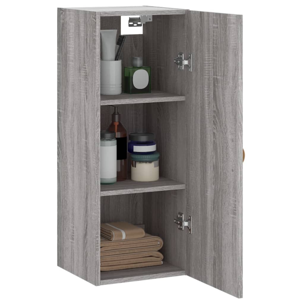 Ντουλάπι Τοίχου Γκρι Sonoma 34,5 x 34 x 90 εκ.