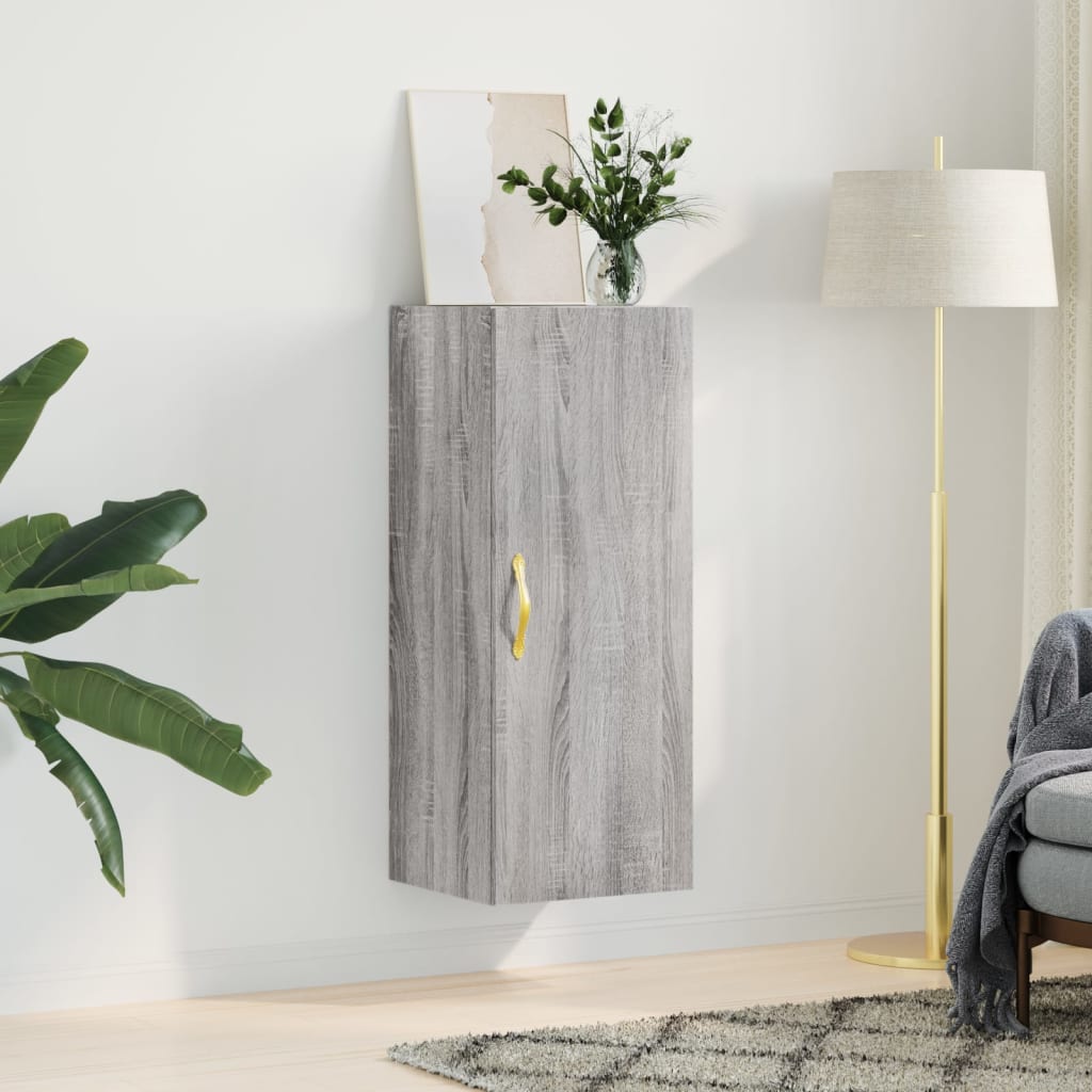 Ντουλάπι Τοίχου Γκρι Sonoma 34,5 x 34 x 90 εκ. - Pakobazaar