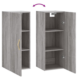Ντουλάπι Τοίχου Γκρι Sonoma 34,5 x 34 x 90 εκ. - Pakobazaar