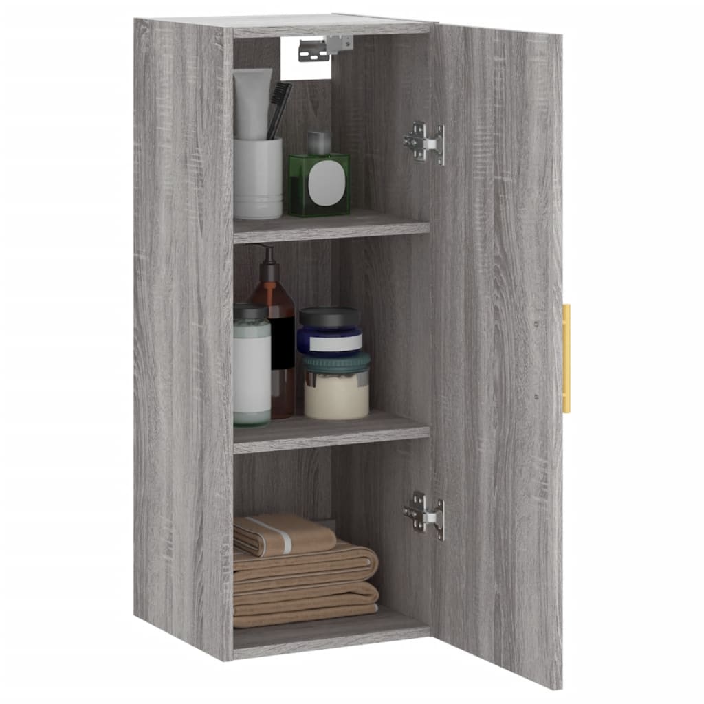 Ντουλάπι Τοίχου Γκρι Sonoma 34,5 x 34 x 90 εκ.
