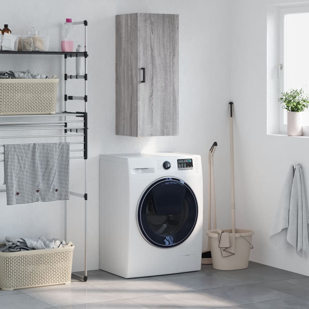 Ντουλάπι Τοίχου Γκρι Sonoma 34,5 x 34 x 90 εκ. - Pakobazaar