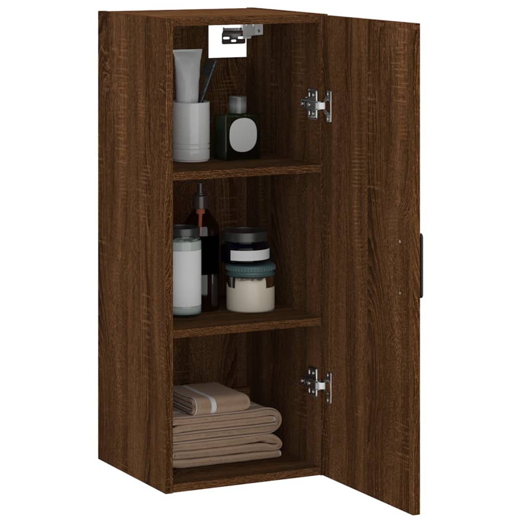 Ντουλάπι Τοίχου Καφέ Δρυς 34,5 x 34 x 90 εκ.