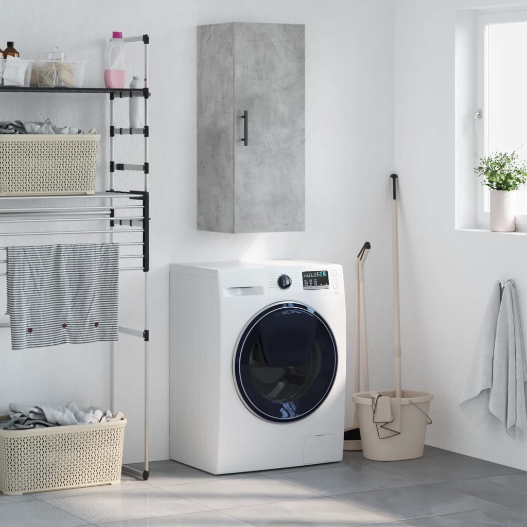 Ντουλάπι Τοίχου Γκρι Σκυροδέματος 34,5 x 34 x 90 εκ. - Pakobazaar