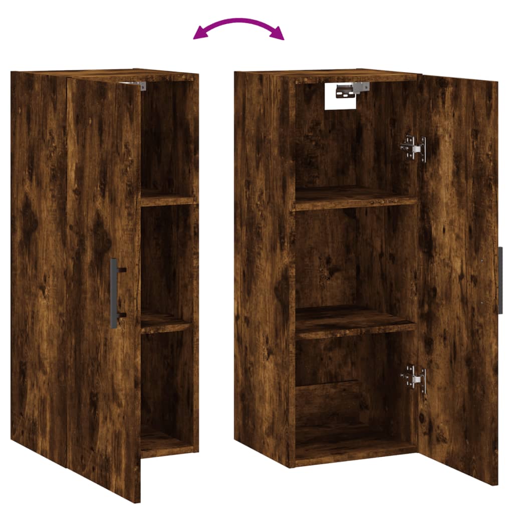 Ντουλάπι Τοίχου Καπνιστή Δρυς 34,5 x 34 x 90 εκ. - Pakobazaar