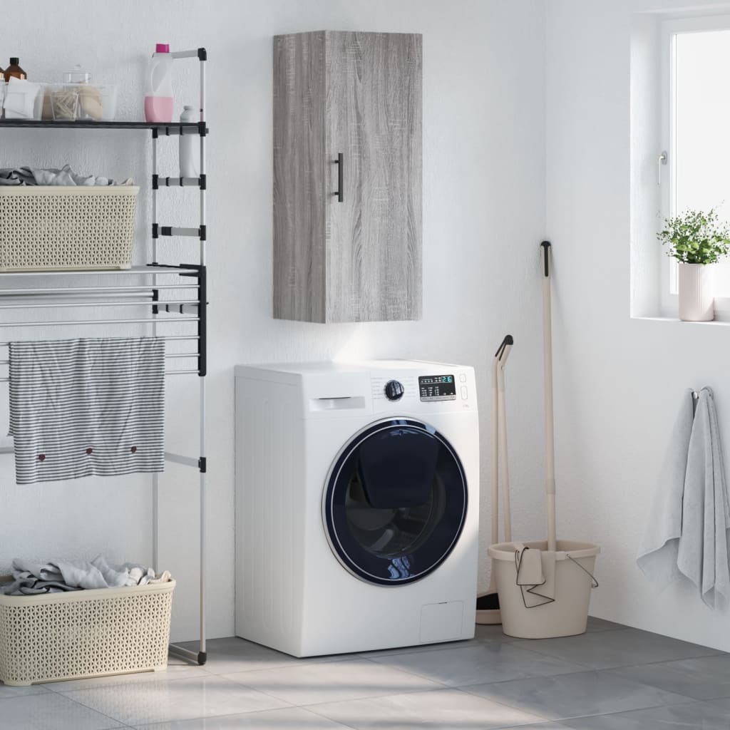 Ντουλάπι Τοίχου Γκρι Sonoma 34,5 x 34 x 90 εκ. - Pakobazaar