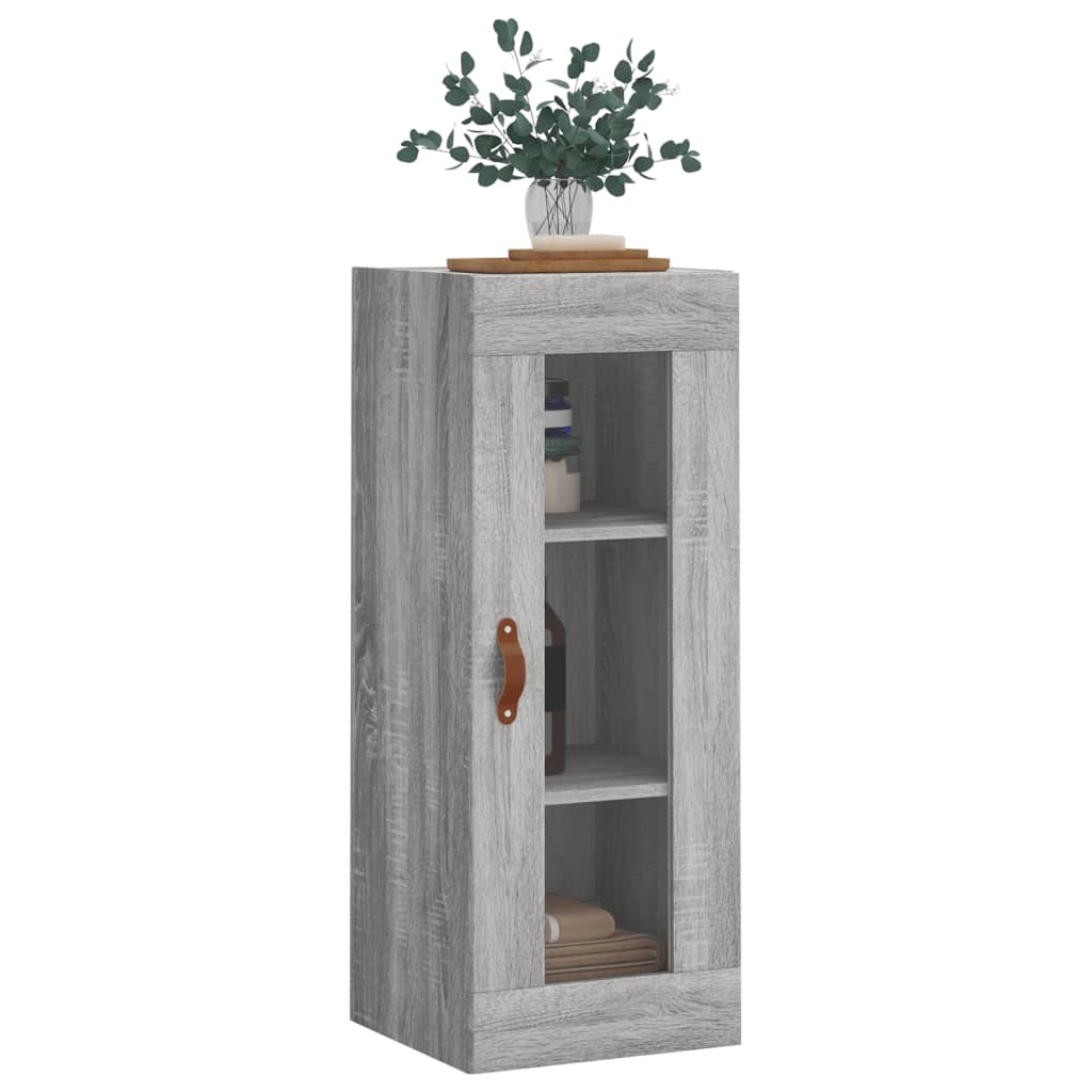 Ντουλάπι Τοίχου Γκρι Sonoma 34,5 x 34 x 90 εκ.